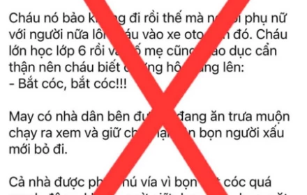 Nóng! Công an Hà Nội bác tin đồn bắt cóc trẻ em ở phường Hà Đông