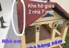Nhà hàng xóm không cho xối nước mưa vào máng nhà họ, em phải làm như thế nào?