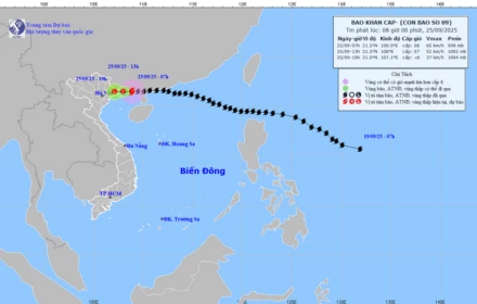 KHẨN: Bão số 9 áp sát Quảng Ninh, bão BUALOI đang mạnh thêm, vào biển Đông thành bão số 10 trong ngày 26/9