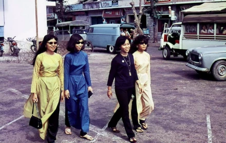 Nao lòng ngắm ảnh phụ nữ Sài Gòn xưa mặc áo dài tân thời trên đường phố thập niên 60-70