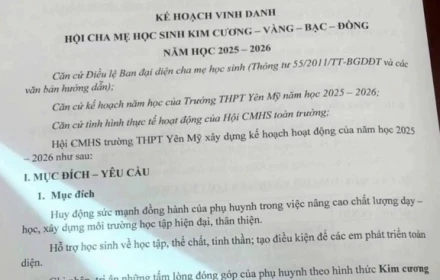 Thực hư việc phụ huynh ủng hộ 20 triệu được trường vinh danh hạng kim cương