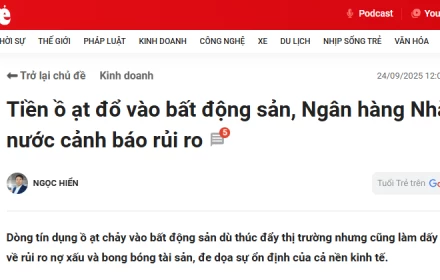 Tiền bơm ra thị trường đi vào đâu? Câu trả lời đây
