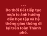 ⛔ 🏫 HỌC SINH TOÀN HÀ NỘI NGHỈ HỌC VÀO NGÀY MAI