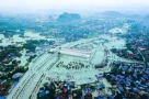 "Vịnh" Thái Nguyên sáng 1/10/2025 nhìn từ trên cao