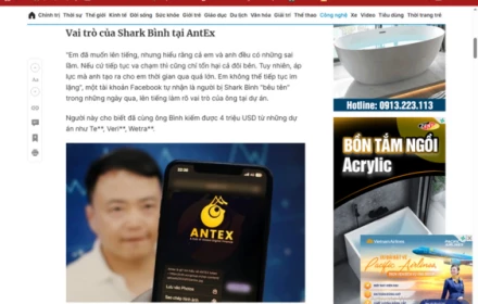 Thực hư thông tin Shark Bình bị tố ngược là người chỉ đạo rút thanh khoản, khiến AntEx sập