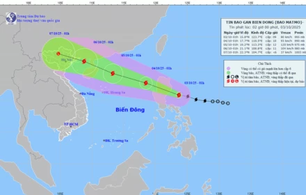 Cảnh báo: Bão Matmo có phạm vi ảnh hưởng rất rộng khi vào Vịnh Bắc Bộ