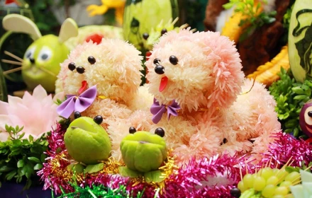 Vì sao trong mâm cỗ Tết Trung thu lại thường có chó làm bằng bưởi?