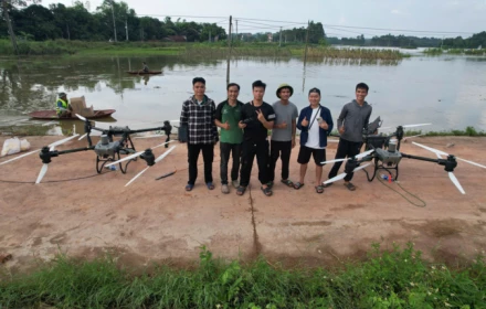 Nguyễn Đại Phát, SN 2006 đem drone giá 400 triệu "cứu" người bị cô lập ở vùng lũ Bắc Ninh