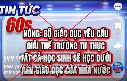Bộ Giáo dục và đào tạo bác tin 'giải thể trường tư'