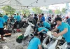 Ấm lòng hình ảnh 120 người thợ sửa xe máy Thanh Hoá đến Thái Nguyên sửa miễn phí cho bà con