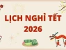 Vì sao năm 2026 người lao động Việt Nam có tới 115 ngày nghỉ?