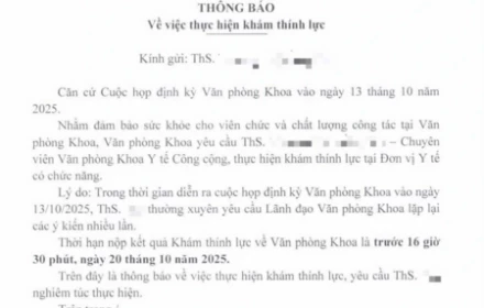 Thường xuyên yêu cầu lãnh đạo lặp lại ý kiến nhiều lần, nhân viên phải đi khám thính lực