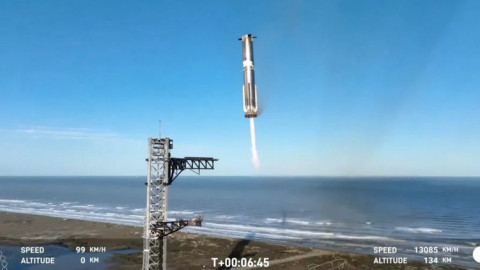 Starship của SpaceX gặp sự cố, tầng trên nổ tung tóe như mưa sao băng