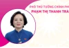 Phân công nhiệm vụ đối với Phó Thủ tướng Chính phủ Phạm Thị Thanh Trà