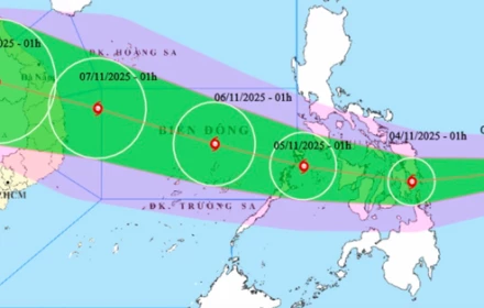 Bão Kalmaegi mạnh cấp 11, giật cấp 14, hướng vào khu vực nào của nước ta?