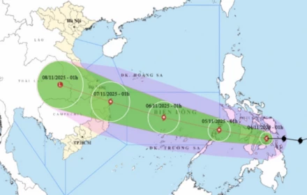 Nóng! Bão Kalmaegi rất mạnh, có thể gây mưa dông lớn vùng Quảng Trị - Đắk Lắk