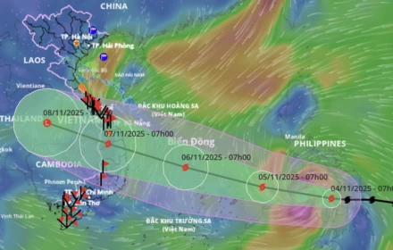 Bão Kalmaegi dự đoán vào Biển Đông với cường độ cấp 13 vào sáng mai, bà con cẩn thận!
