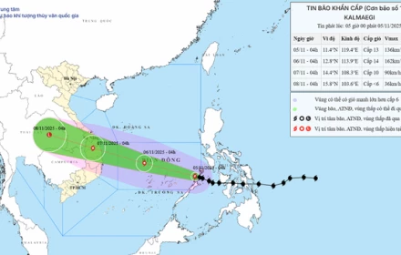Bão số 13 đã vào Biển Đông, giật cấp 16, khu vực ven biển nước dâng cao đến 6m