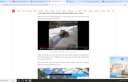 Nóng! Truy bắt 2 đối tượng cướp giật tài sản của tiệm vàng ở TPHCM