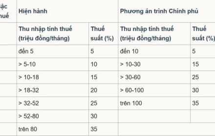 Sửa thuế thu nhập cá nhân: Mức 10 triệu đồng cho bậc 1 là quá thấp