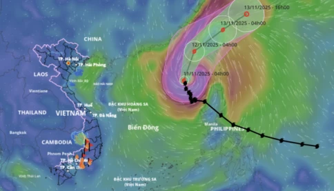 Bão Phượng Hoàng mạnh cấp 12, giật cấp 15 và di chuyển chậm