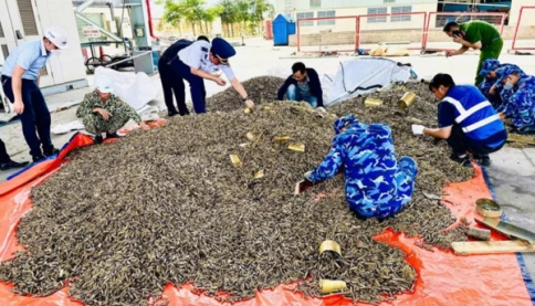Phát hiện hơn 25 tấn đạn, vỏ đạn quân dụng nhập khẩu qua cảng Đình Vũ - Hải Phòng
