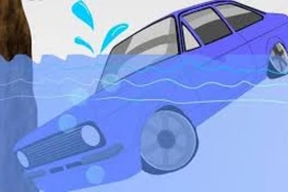 Cảnh sát giao thông chỉ cách thoát khỏi xe bị chìm xuống nước