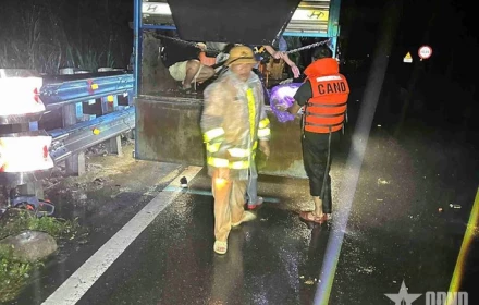 Sạt lở cả ở đèo Khánh Lê ở Khánh Hòa nữa, 4 người mất tại chỗ