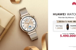Huawei Watch GT 5 có thêm phiên bản dây Milanese sang trọng tại Việt Nam, mở bán từ ngày 10 tháng 02