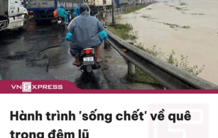 Thương quá hành trình “sống chết” về cứu mẹ trong lũ
