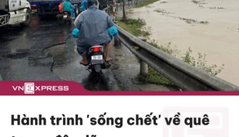Thương quá hành trình “sống chết” về cứu mẹ trong lũ