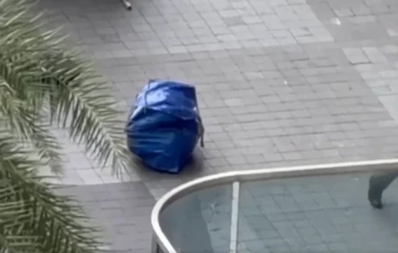 Thấy 2 người đàn kéo theo túi màu xanh bất thường, người dân giữ lại kiểm tra liền tá hoả khi thấy thứ bên trong