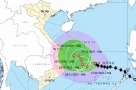 Bão số 15 mạnh lên 4 cấp, sẽ gây một đợt mưa lớn diện rộng cho Nam Trung Bộ