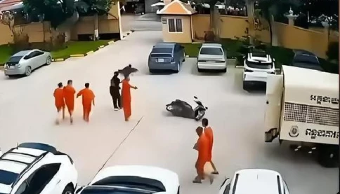 Hiện trường kinh hoàng vụ nữ nghi phạm dùng súng giúp phạm nhân tháo chạy ở Campuchia