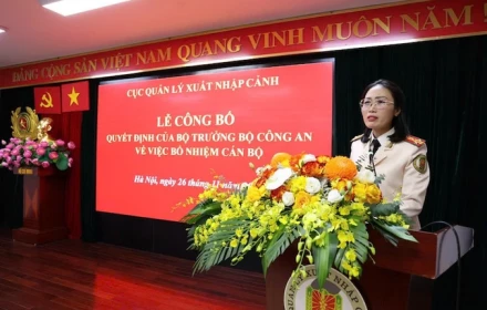 Nữ đại tá - Trưởng Công an cửa khẩu Tân Sơn Nhất được bổ nhiệm làm Phó Cục trưởng