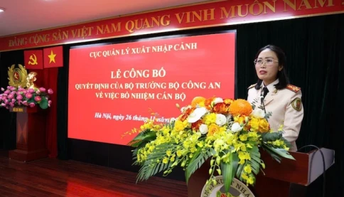 Nữ đại tá - Trưởng Công an cửa khẩu Tân Sơn Nhất được bổ nhiệm làm Phó Cục trưởng