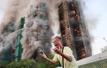 Gặp người đàn ông trong bức ảnh biểu tượng thảm hoạ cháy ở Hong Kong