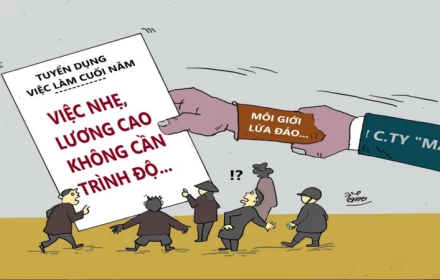 Dù tìm việc rất khó những cũng đừng tin vào những lời chào mời "việc nhẹ lương cao"