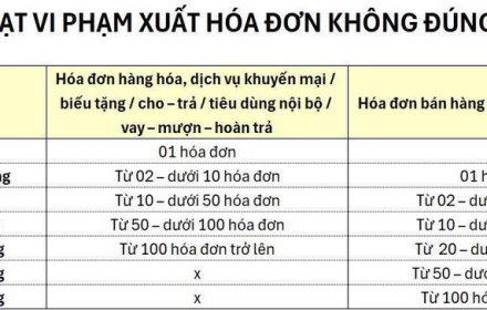 Mức phạt xuất hoá đơn sai thời điểm mới nhất 🔥🔥🔥🔥