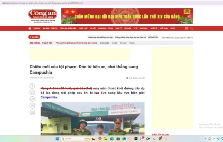 Bọn khốn lừa đảo "việc nhẹ - lương cao", chỉ dẫn nạn nhân đón xe, chở thẳng sang Campuchia!