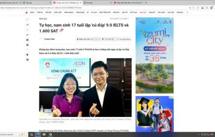 Quá đỉnh: Tự học, nam sinh 17 tuổi lập 'cú đúp' 9.0 IELTS và 1.600 SAT