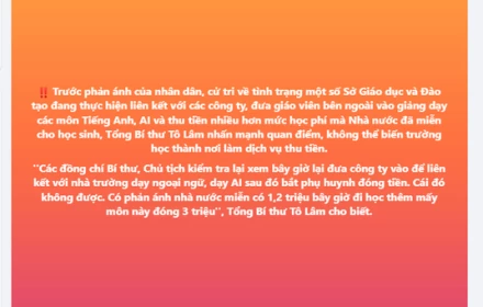 Để đây xem bao giờ các Bí thư, Chủ tịch thực hiện chỉ đạo của Tổng bí thư Tô Lâm