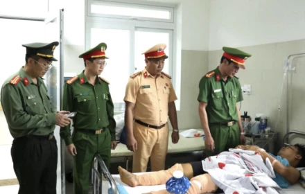 Trung tá CSGT bị tông gãy hai chân khi làm nhiệm vụ ở Đà Nẵng