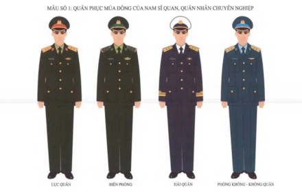 Quy định mới về trang phục thường dùng của sĩ quan, quân nhân chuyên nghiệp