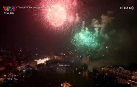 Lý do pháo hoa giao thừa được bắn lúc 23h45