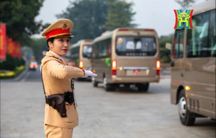CAHN diễn tập phương án dẫn đoàn phục vụ Đại hội XIV