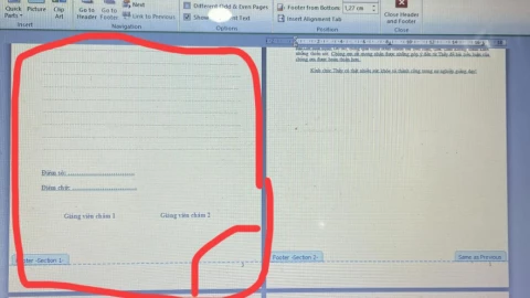Cách bỏ đánh số trang từ trang đầu trong file Word