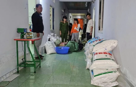 Cảnh sát phát hiện hơn 600kg bột ngọt, hạt nêm giả trong phòng trọ