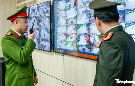 Công an phường ở Hà Nội thiết lập 'thế trận' gần 200 camera để xử lý vi phạm lấn chiếm vỉa hè