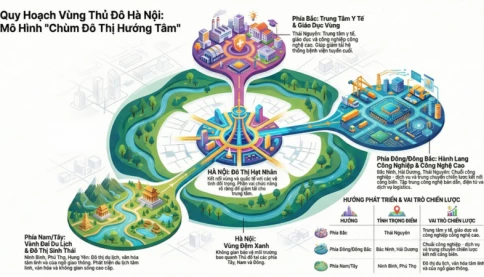 Định hướng 18 đô thị trong “chùm đô thị hướng tâm” của Hà Nội